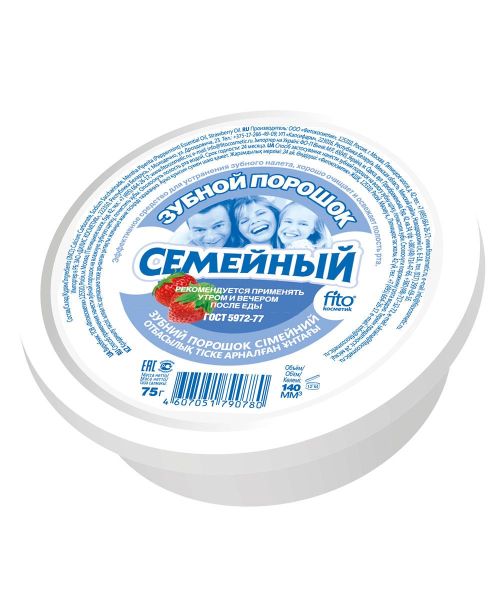 Изображение товара Зубной порошок семейный 75 г Зубной порошок семейный 75 г фотография