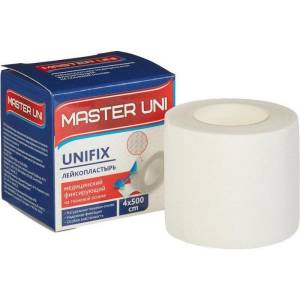 Лейкопластырь Master Uni Unifix 4*500 тканевая основа