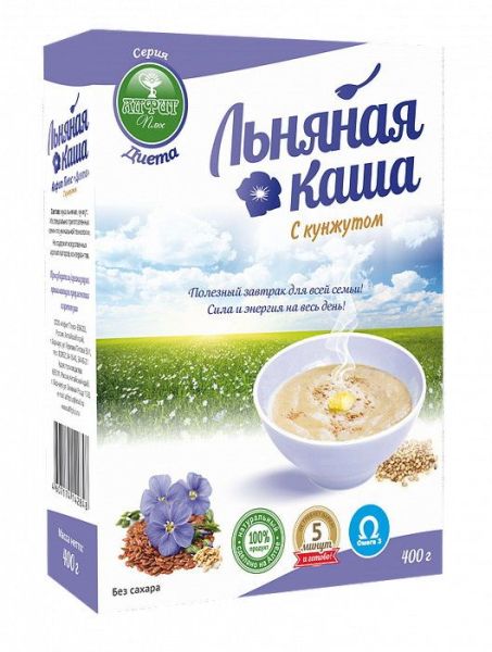 Изображение товара Каша льняная Диета с кунжутом Алфит плюс, 400г Каша льняная Диета с кунжутом Алфит плюс, 400г фотография